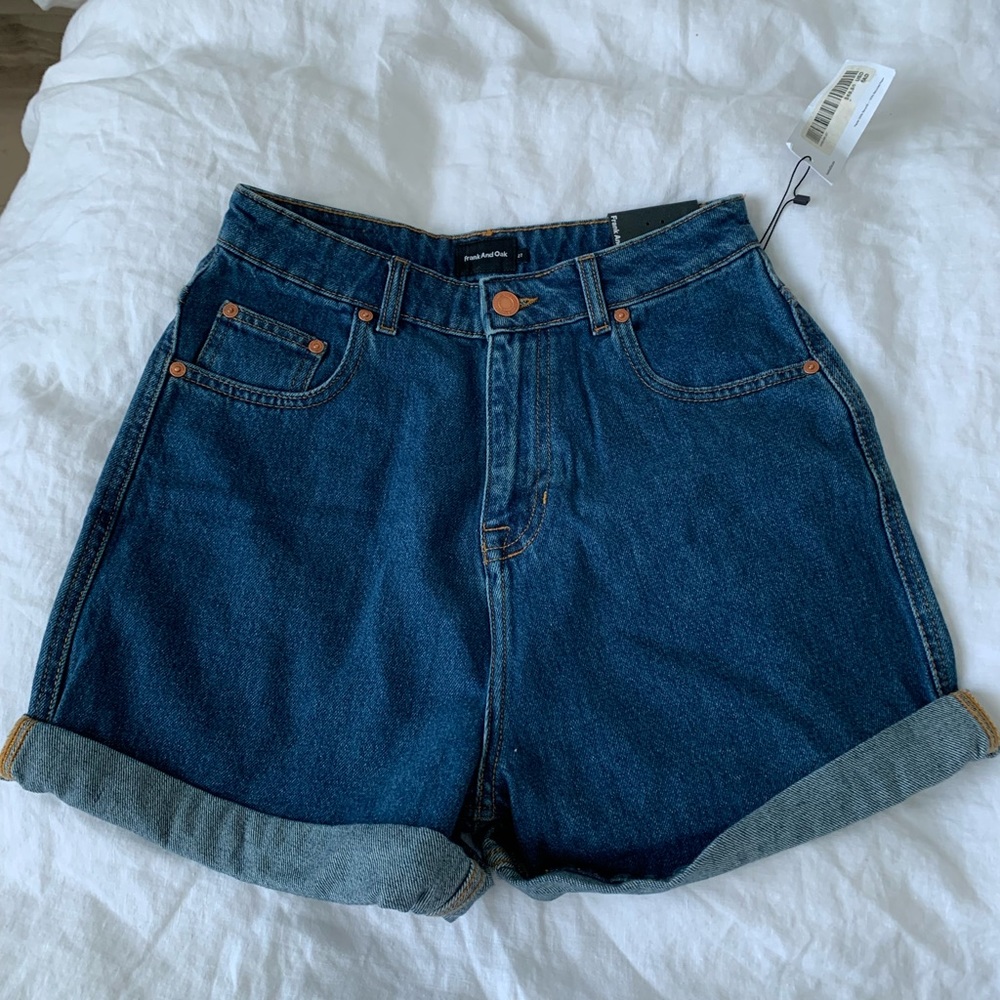 Frank and Oak High Rise mom short size 27